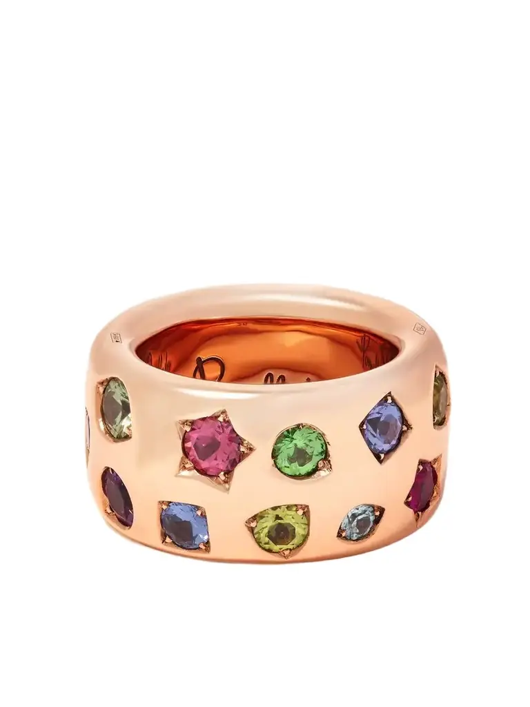 Pomellato Maxi Iconica 18-karat Rose Gold Multi-stone Ring