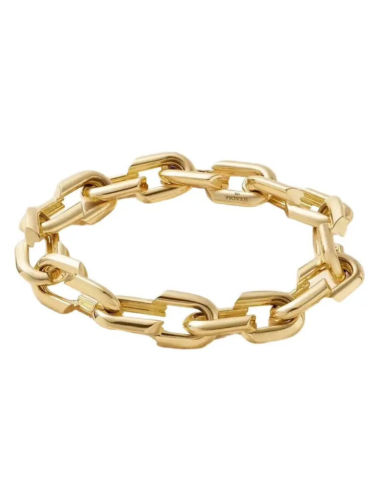 Foundrae Medium Strong Hearts 18-karat Gold Bracelet