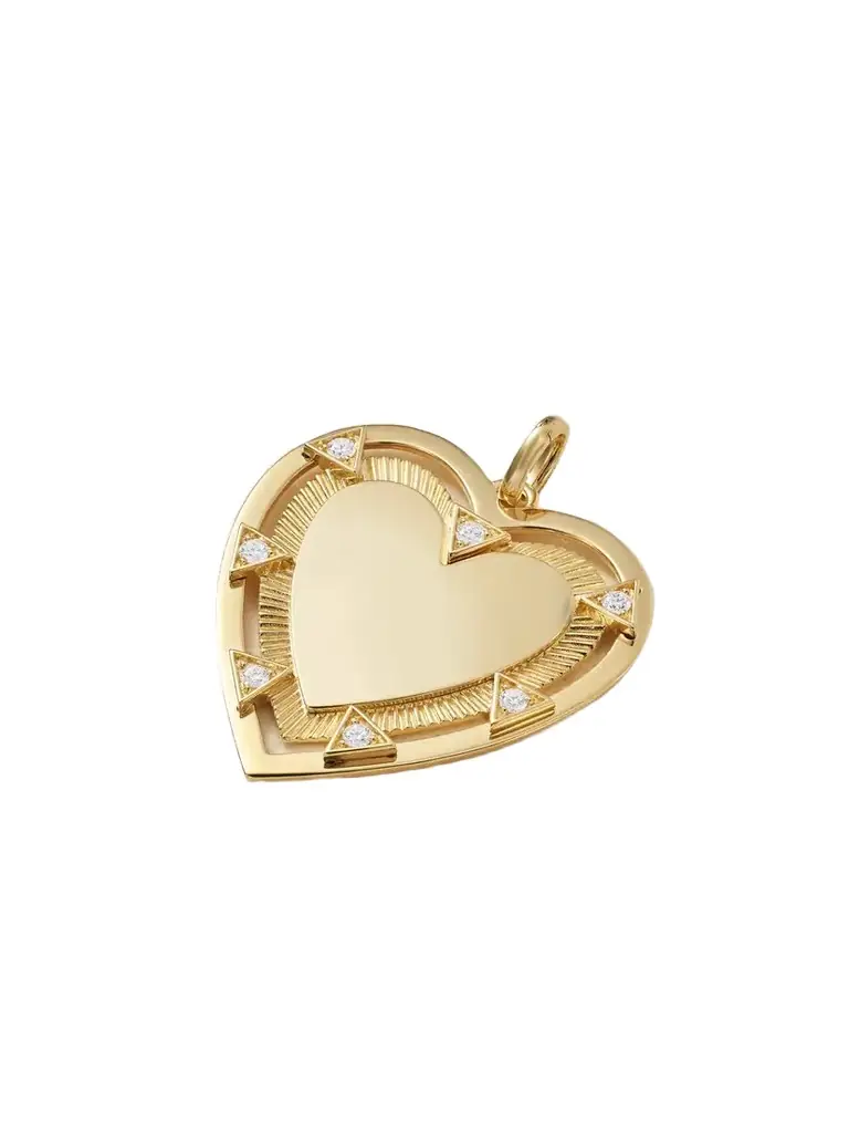 Foundrae True Love 18-karat Gold Diamond Pendant