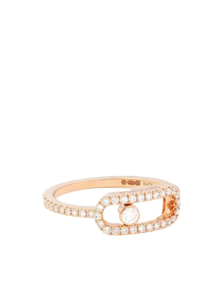 Messika Big Move Uno 18-karat Rose Gold Diamond Ring