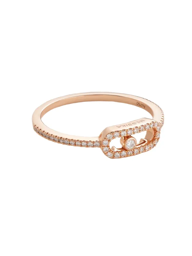 Messika Move Uno 18-karat Rose Gold Diamond Ring