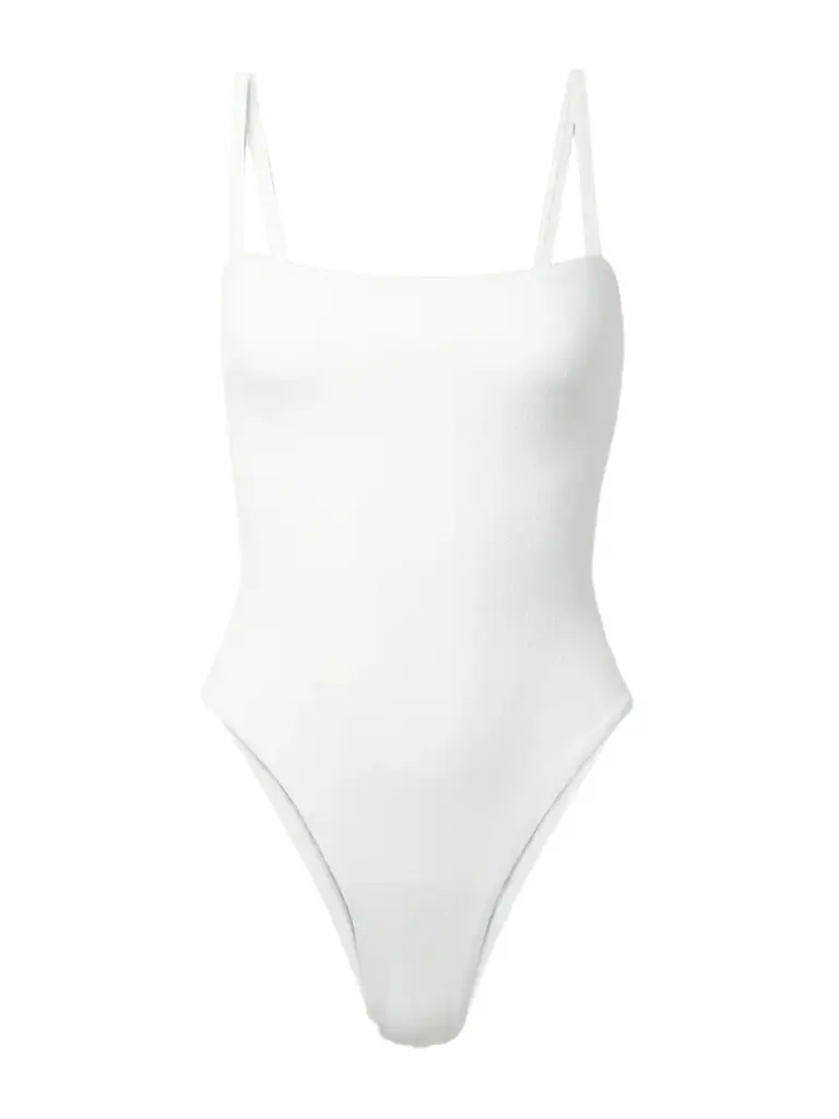 Matteau Petite Square Recycled-seersucker Swimsuit