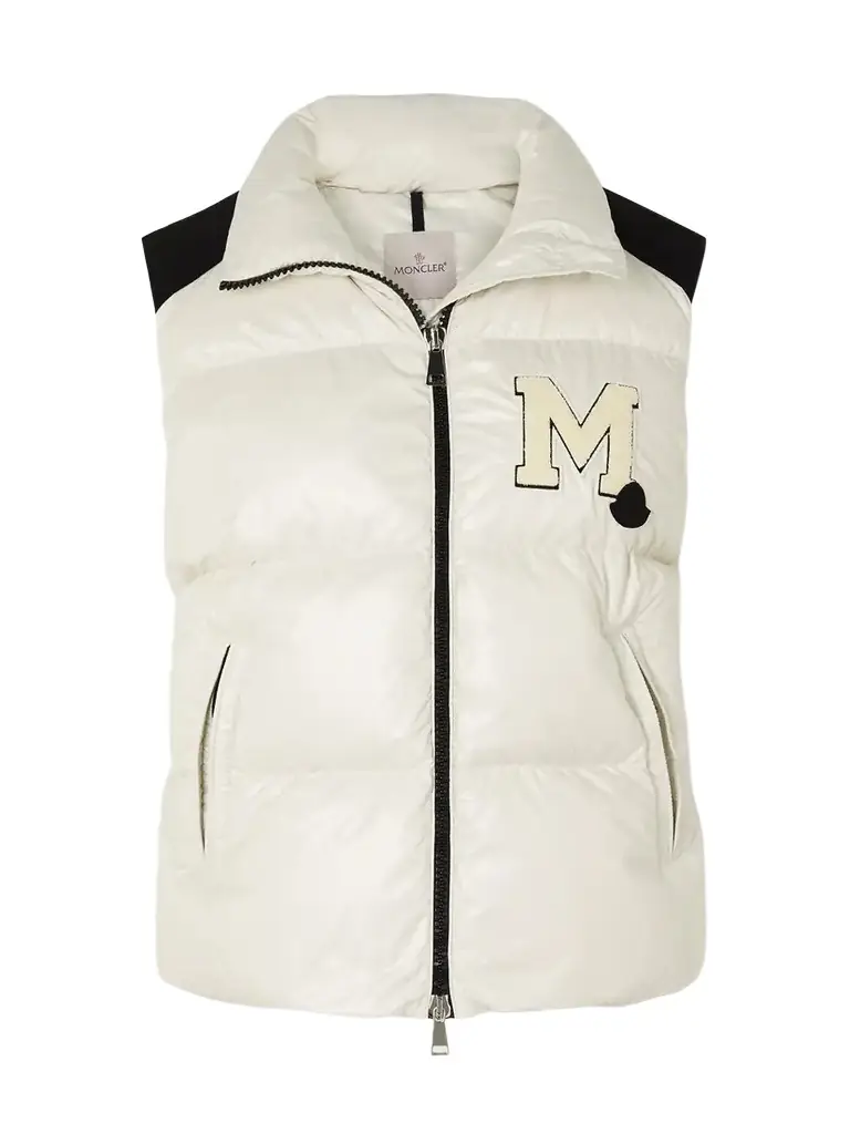 Moncler Oder Canvas-trimmed Quilted Recycled-shell Down Vest