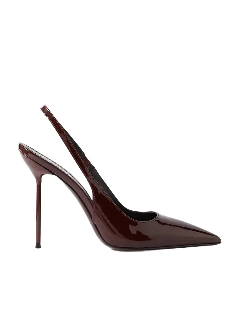 Paris Texas Lidia 105 Patent-leather Slingback Pumps