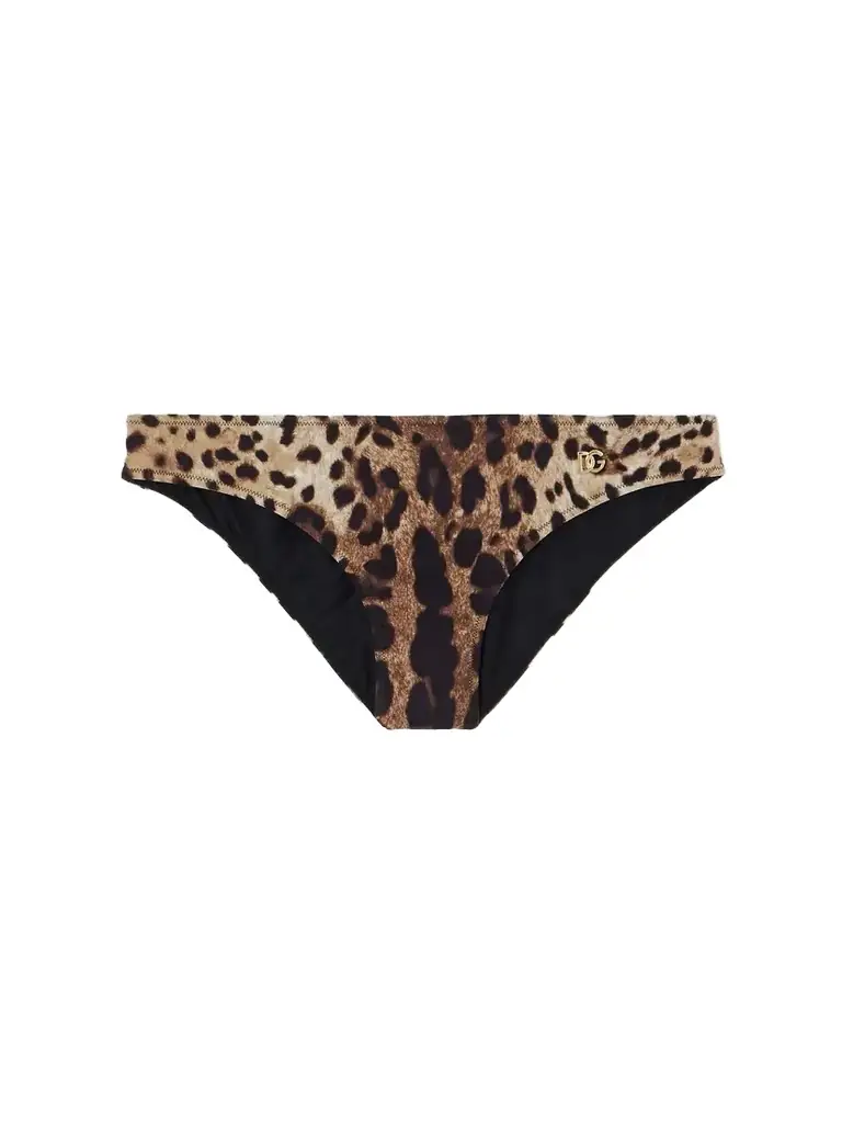 Dolce & Gabbana Leopard-print Bikini Briefs