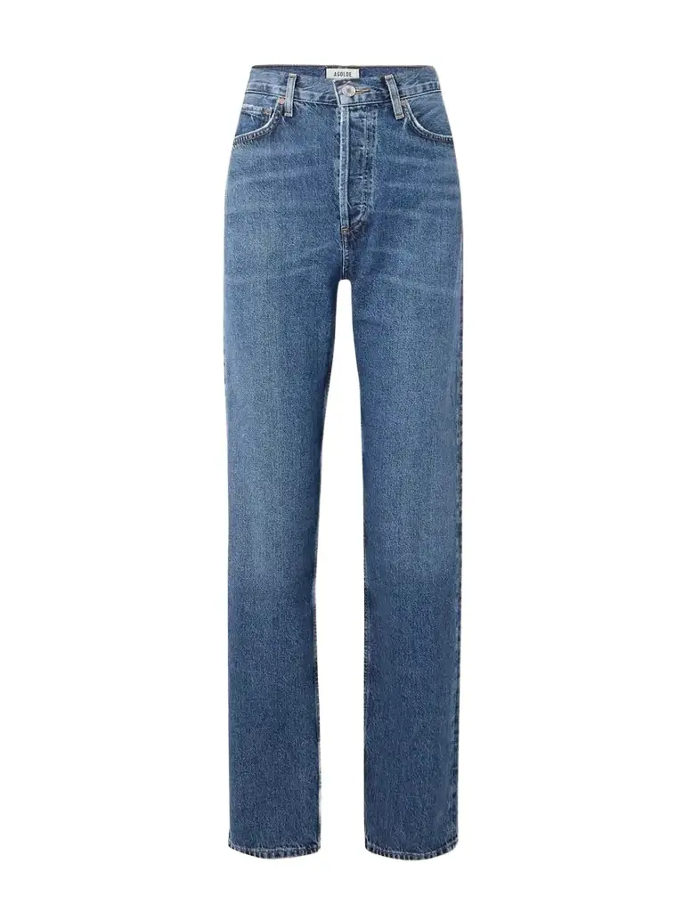 AGOLDE + Net Sustain 90's Pinch Waist Long High-rise Straight-leg Organic Jeans