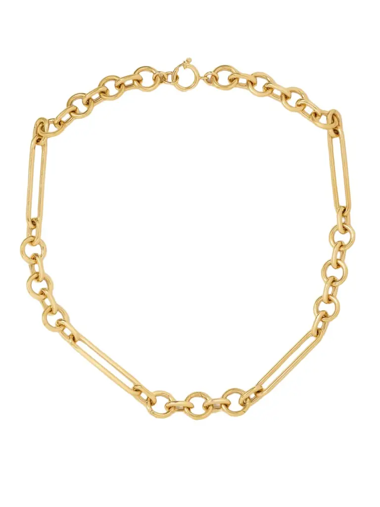 Foundrae Oversized Mixed Clip 18-karat Recycled Gold Necklace