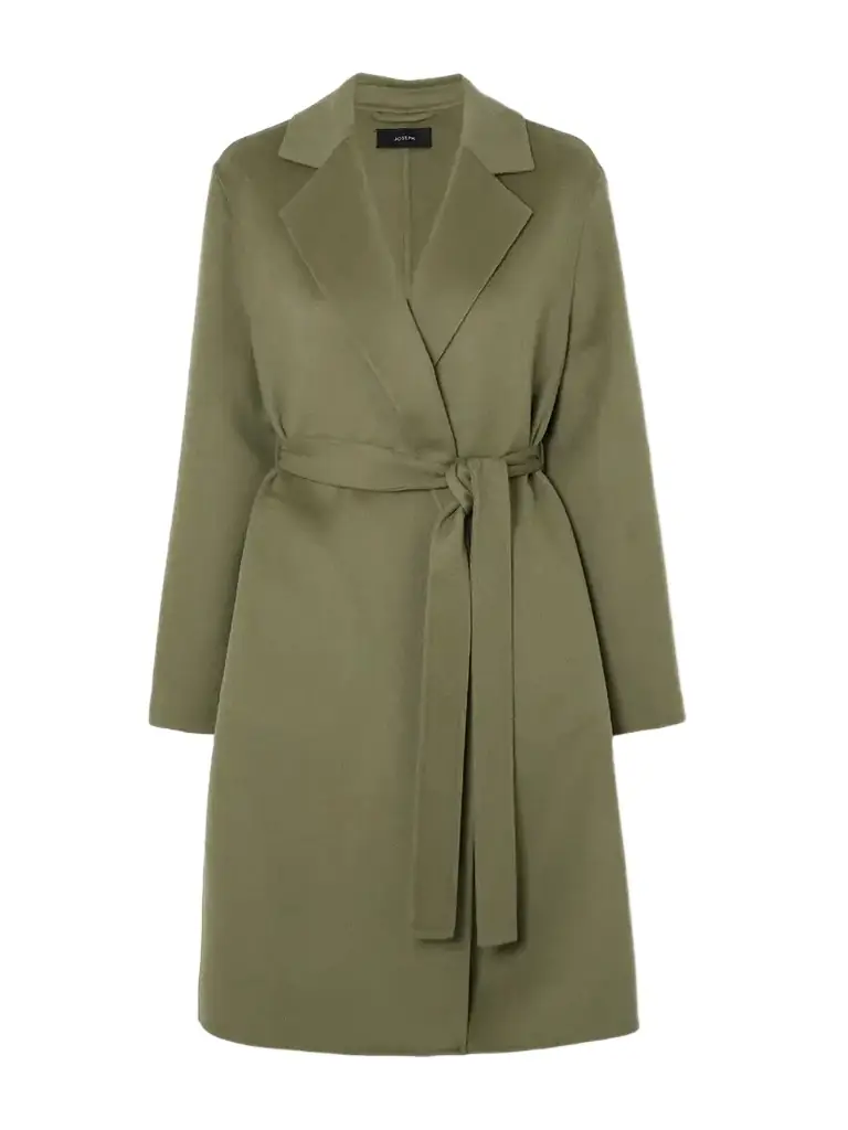 Joseph Cenda Belted Wool And Cashmere-blend Coat - Women's Clothing