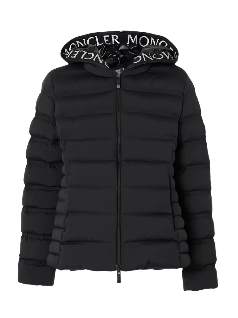 Moncler Appliquéd Webbing-trimmed Quilted Shell Down Jacket