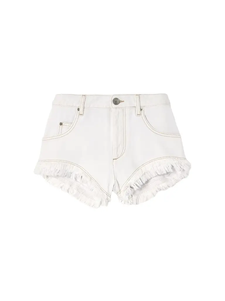 Isabel Marant Eneidao Fringed Denim Shorts