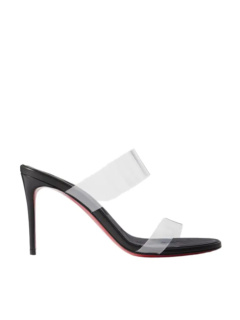 Christian Louboutin Just Loubi 85 Pvc Mules