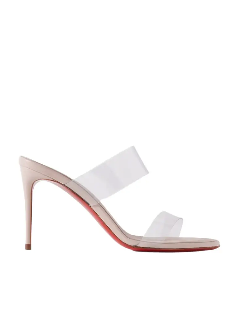 Christian Louboutin Just Loubi 85 Pvc Mules