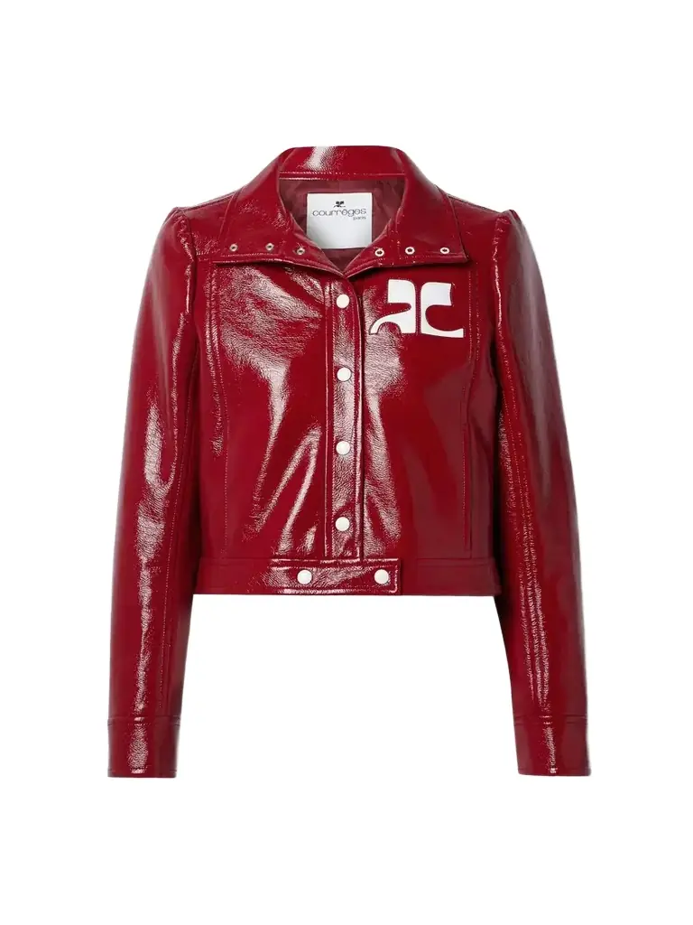 Courreges Reedition Coated Cotton-blend Jacket