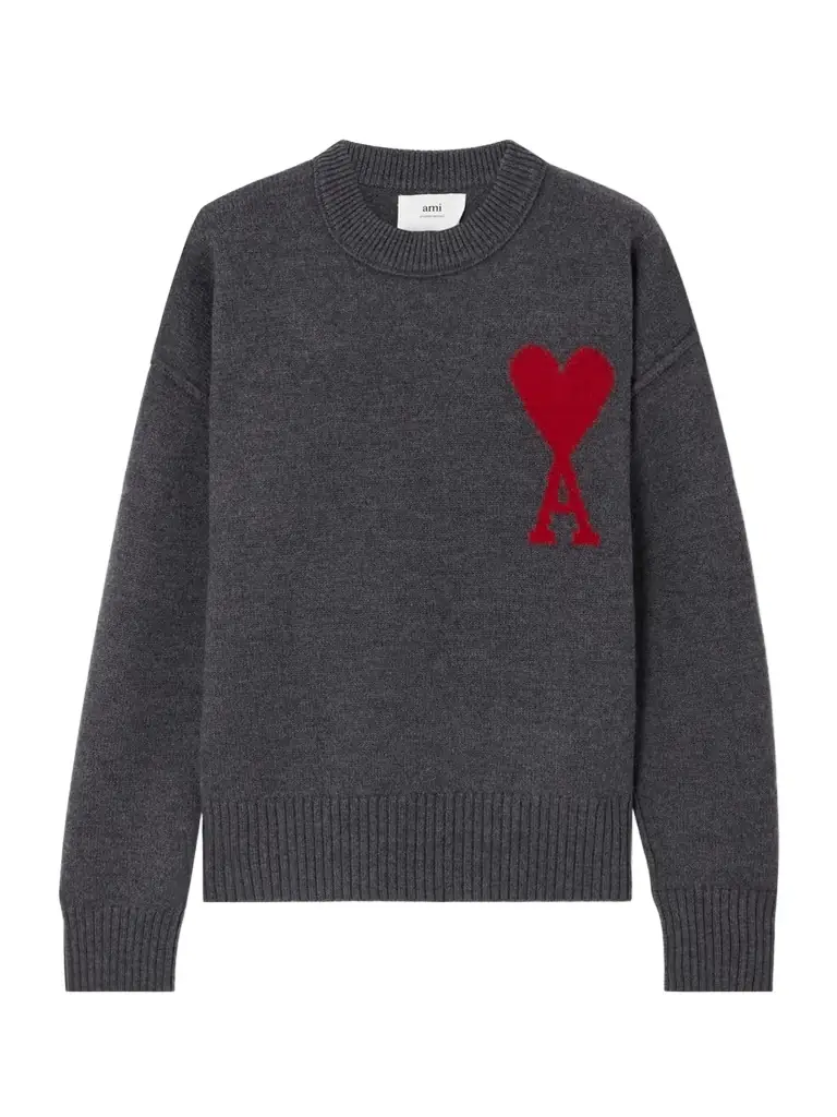 AMI PARIS + Net Sustain Adc Intarsia Wool Sweater