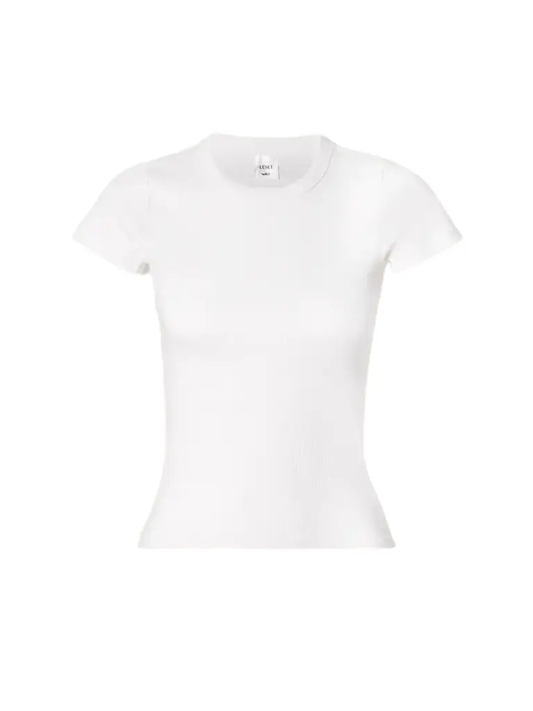 LESET Kelly Ribbed Stretch-cotton Jersey T-shirt