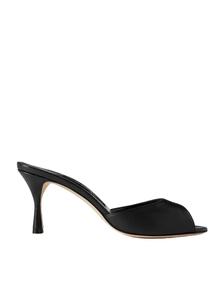 Manolo Blahnik Jada 70 Leather Mules