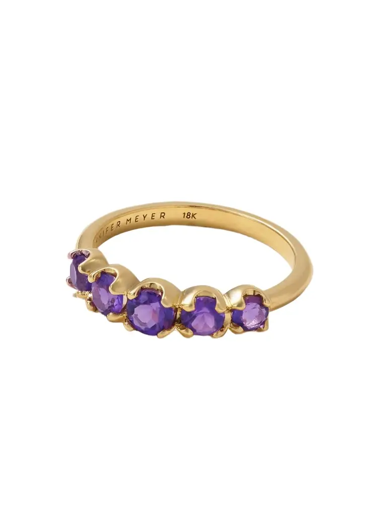 Jennifer Meyer 18-karat Gold Amethyst Ring