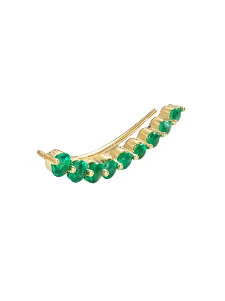 Anita Ko 18-karat Gold Emerald Single Earring