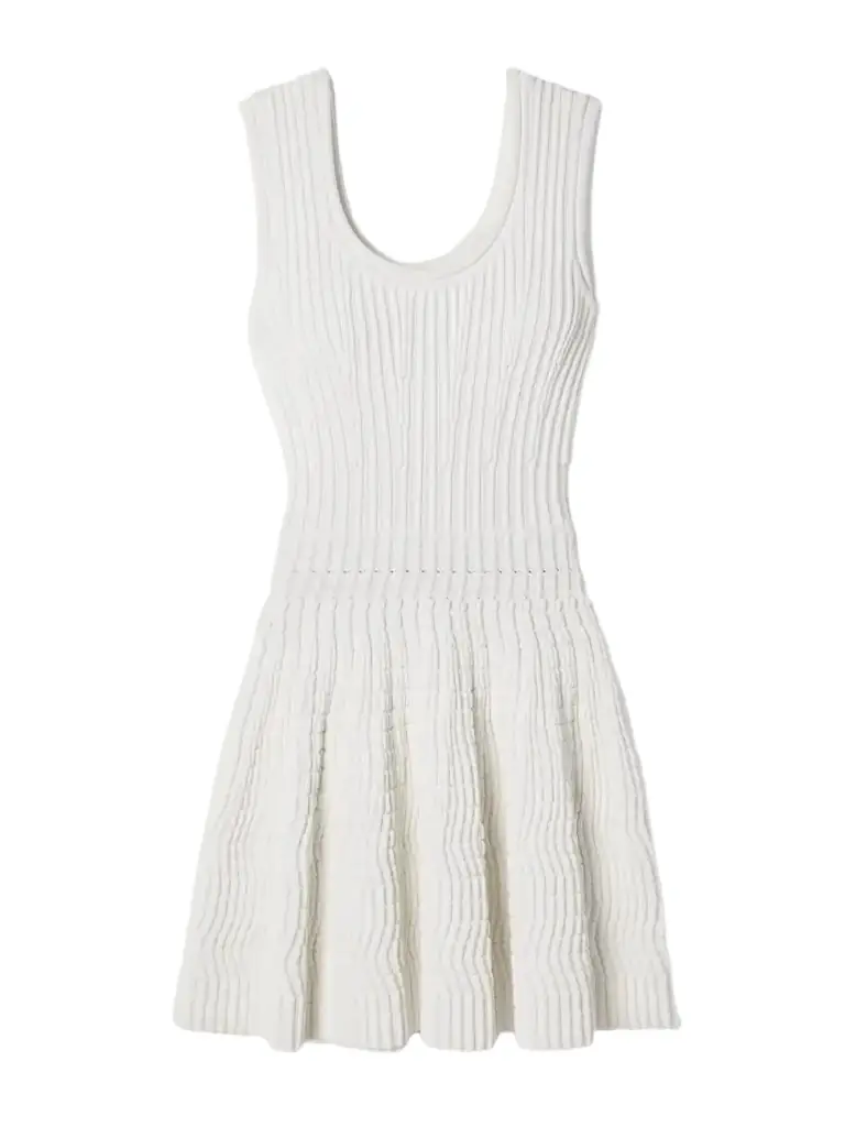 Alaïa Ribbed Stretch-knit Mini Dress