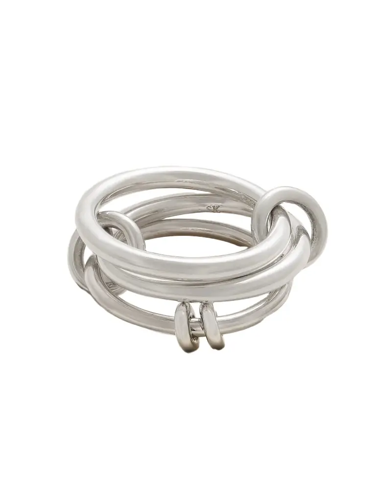 Spinelli Kilcollin Raneth Set Of Three Sterling Silver Rings