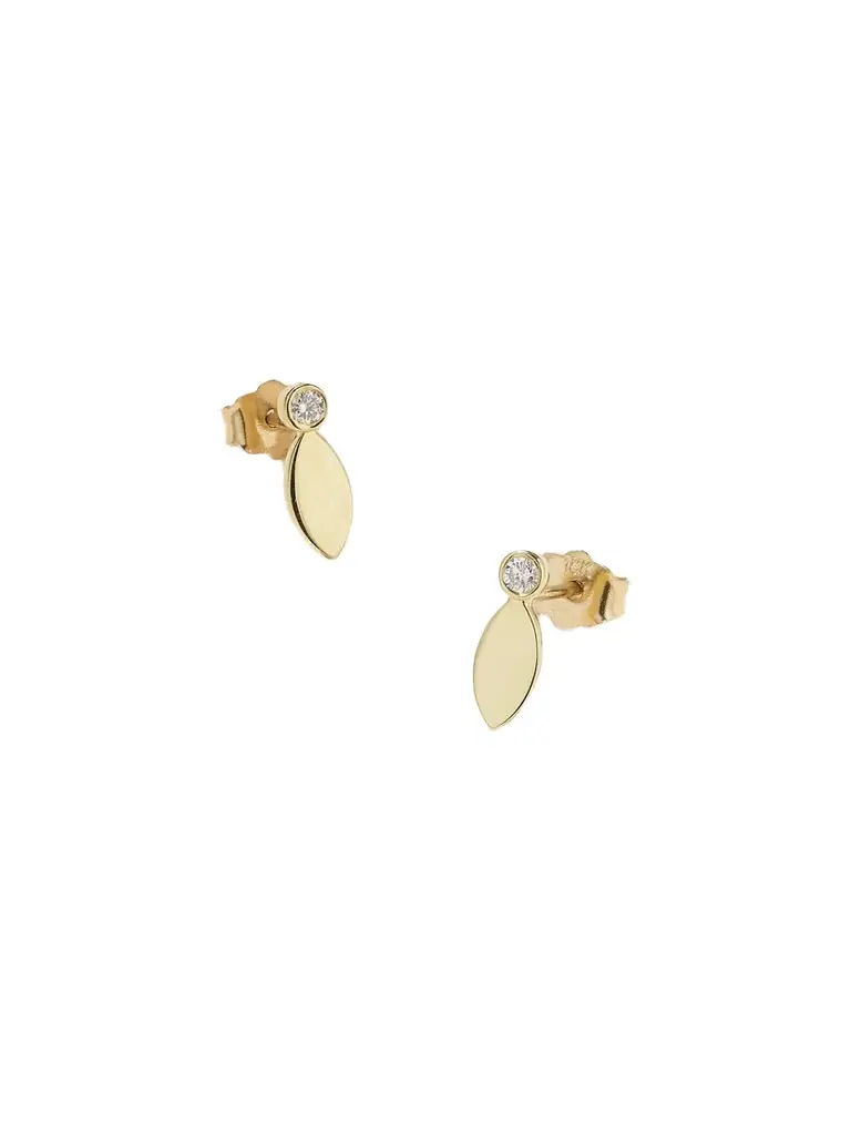 Jennifer Meyer 18-karat Gold And Diamond Earrings