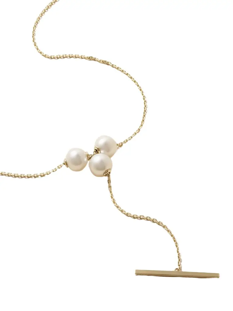 Mizuki 14-karat Gold Pearl Necklace