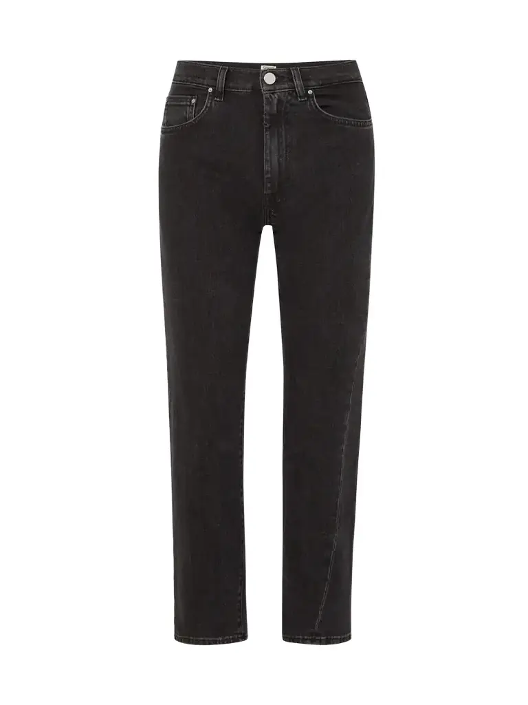 TOTEME Twisted Seam High-rise Straight-leg Jeans