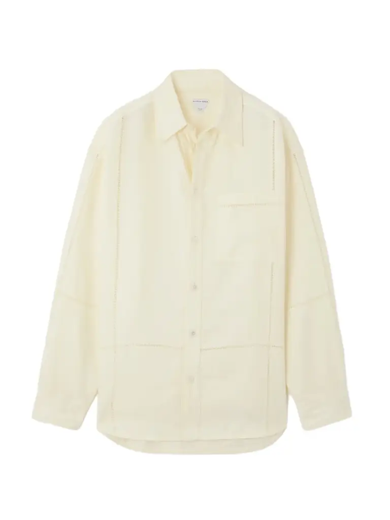 Bottega Veneta Embroidered Linen Shirt