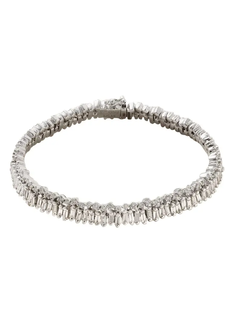 Suzanne Kalan 18-karat White Gold Diamond Bracelet