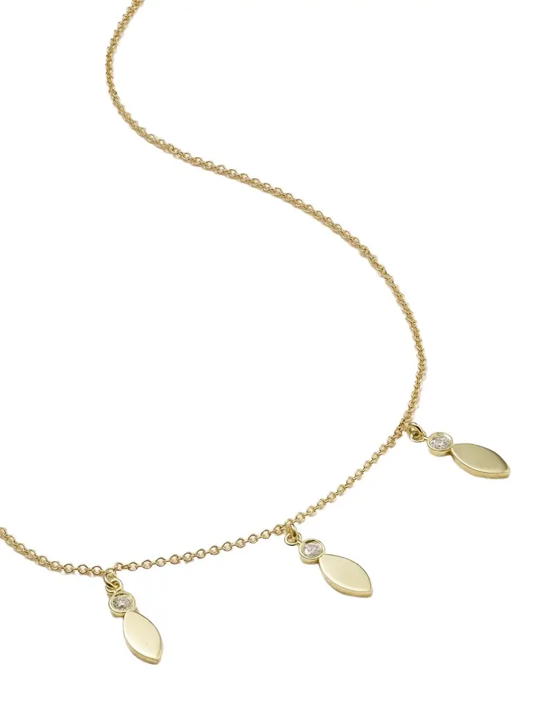 Jennifer Meyer 18-karat Gold Diamond Necklace