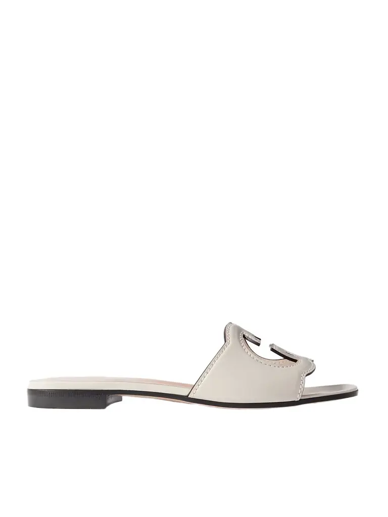 Gucci Cutout Leather Slides