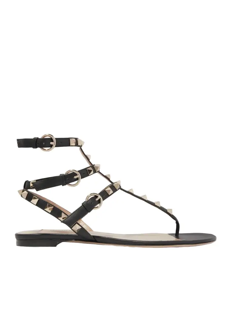 Valentino Garavani The Rockstud Leather Sandals