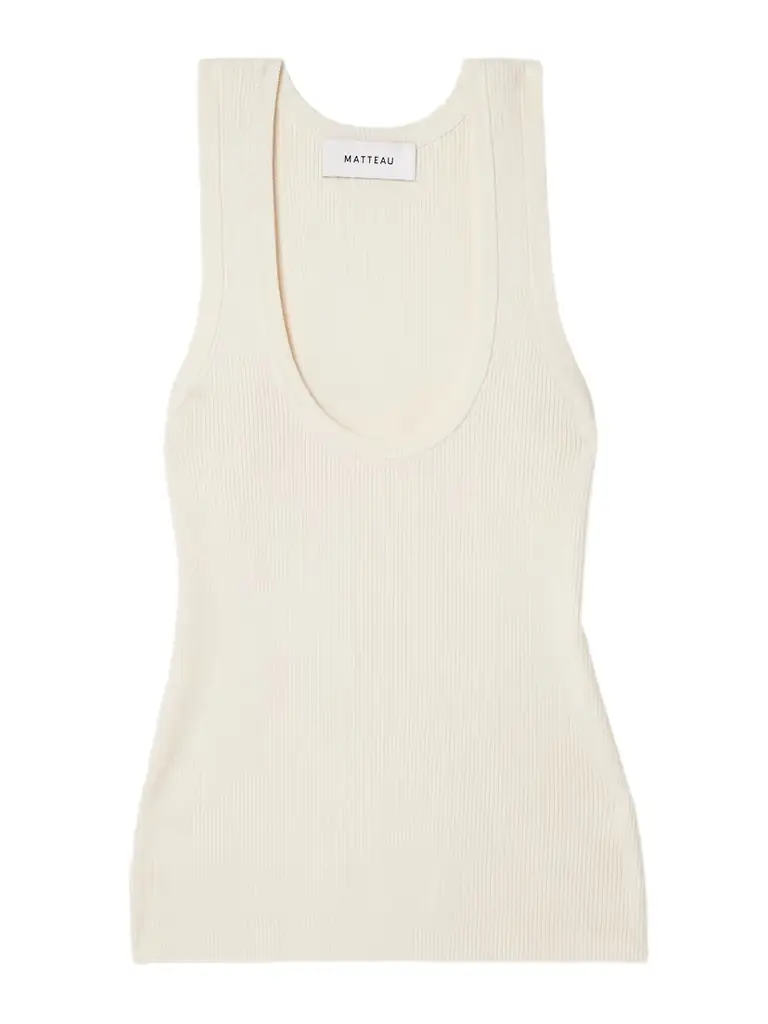 Matteau Ribbed-knit Tank