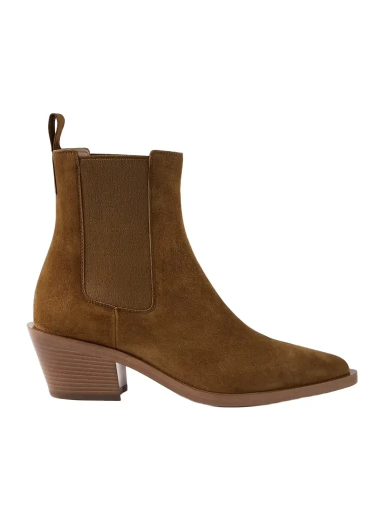 Gianvito Rossi Wylie 45 Suede Chelsea Boots