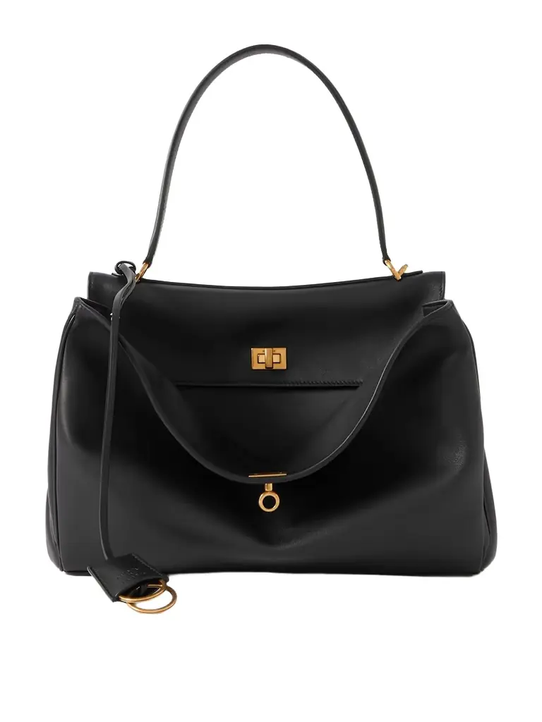 Balenciaga Rodeo Medium Leather Shoulder Bag