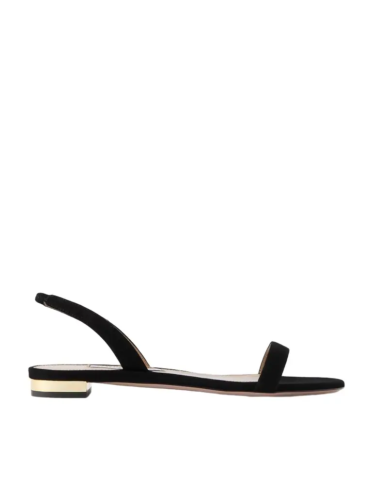 Aquazzura So Nude Suede Slingback Sandals