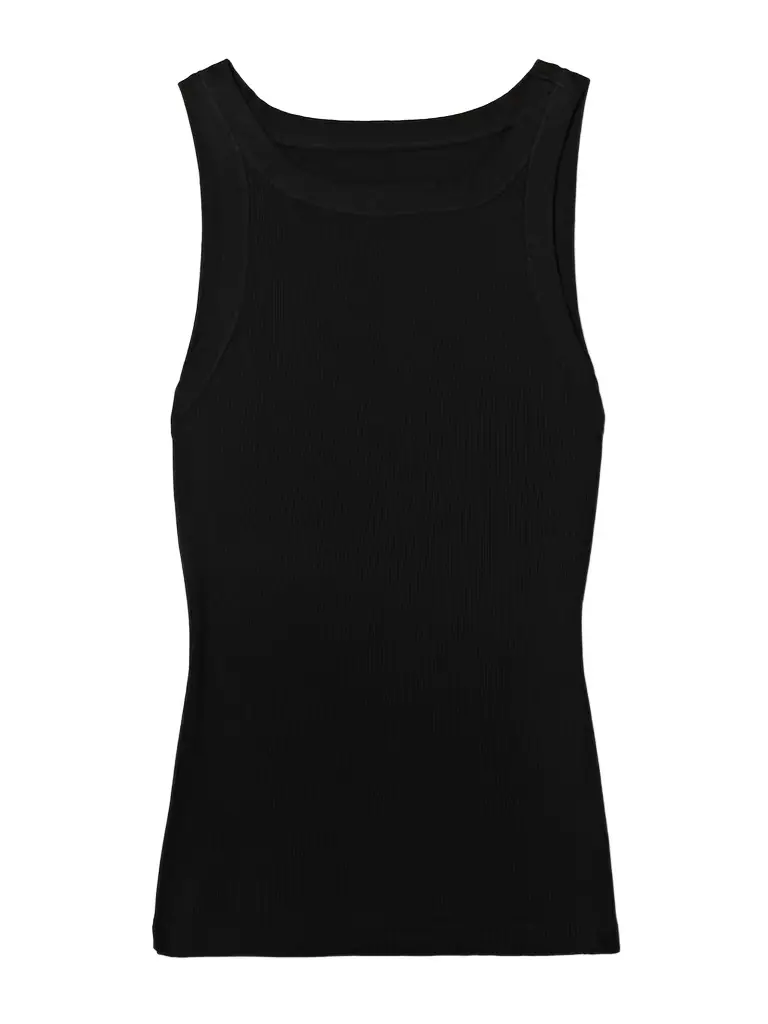 Nili Lotan Jennifer Ribbed Cotton-jersey Tank