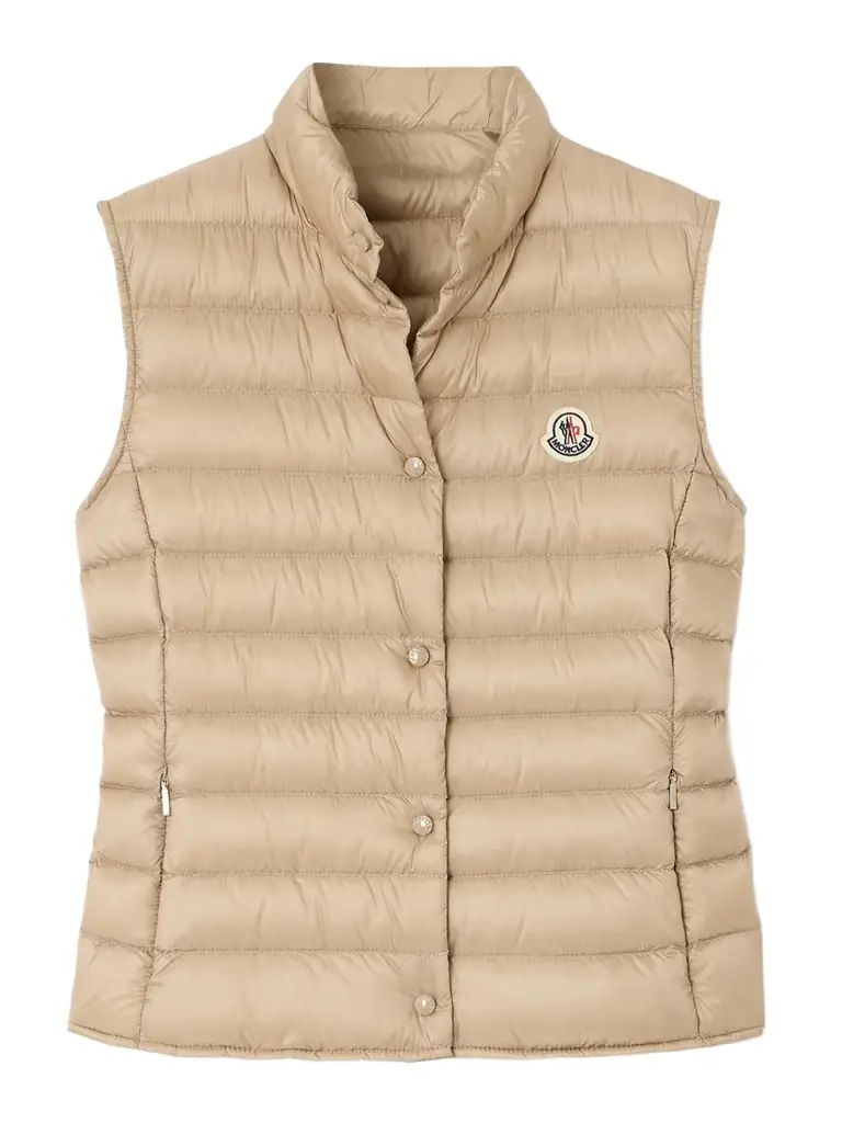 Moncler Liane Quilted Appliquéd Shell Down Vest