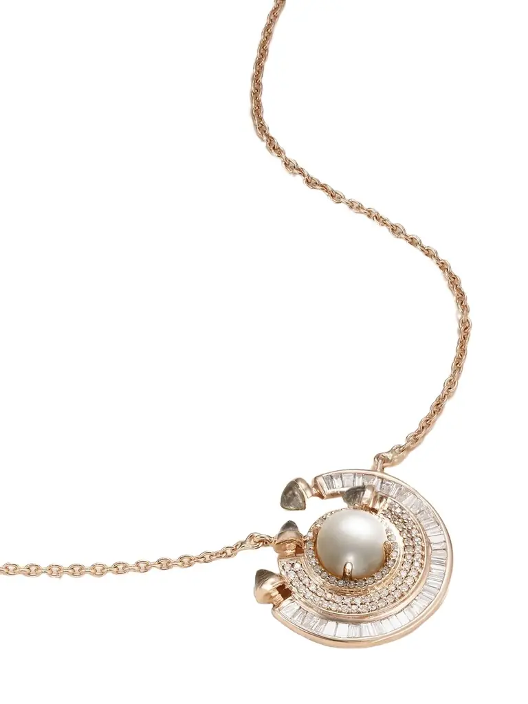 Ananya Chakra 18-karat Rose Gold Multi-stone Necklace