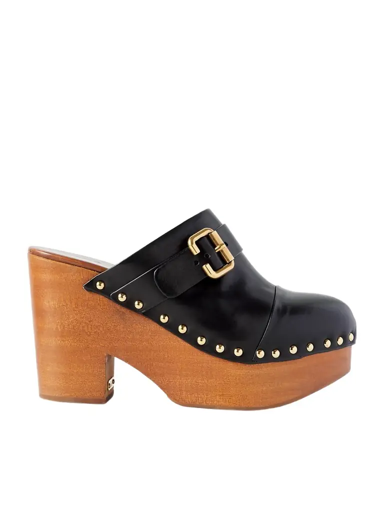 Chloé Jeanette Studded Platform Clogs