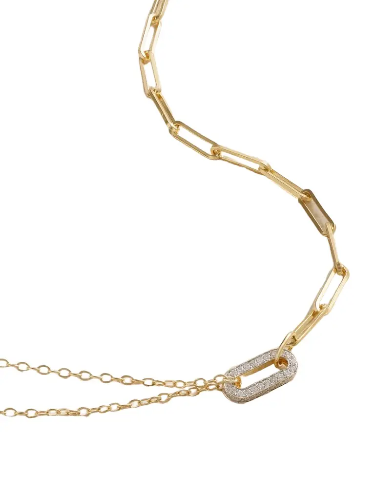 Yvonne Léon 18-karat Yellow And White Gold Diamond Necklace