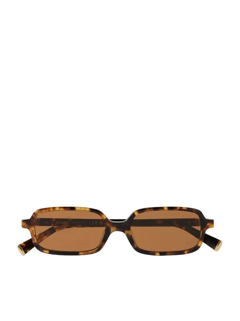 Miu Miu Eyewear Rectangular-frame Tortoiseshell Acetate Sunglasses