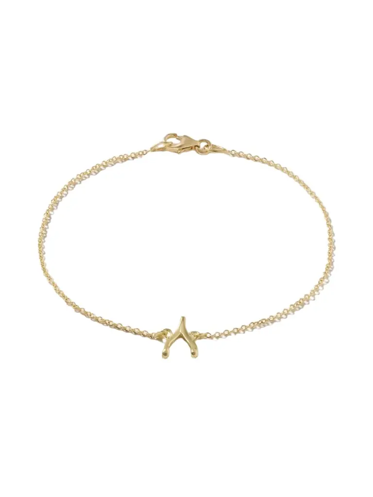 Jennifer Meyer Mini Wishbone 18-karat Gold Bracelet