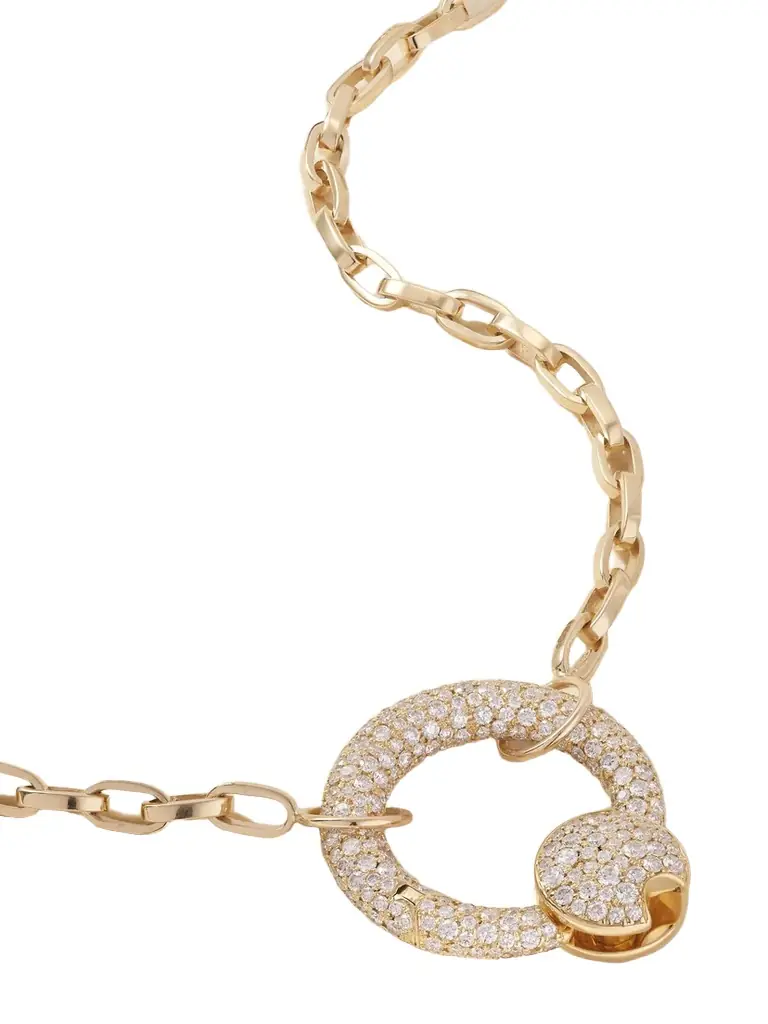 Marla Aaron Allstoned 18-karat Gold Diamond Necklace