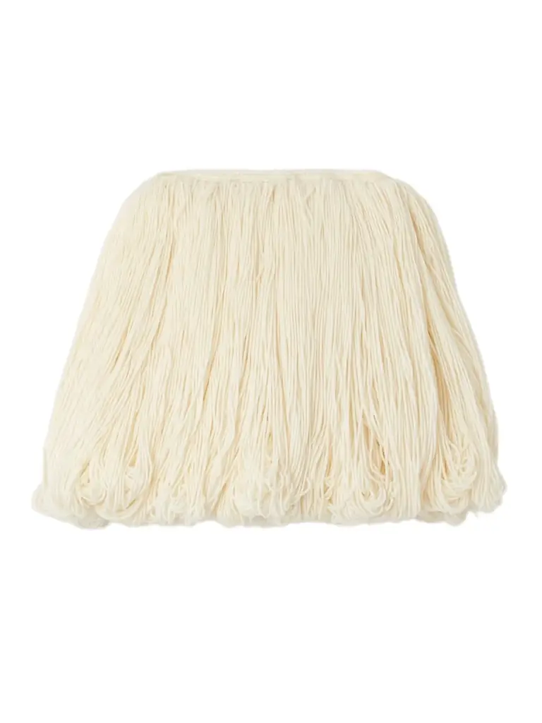 Alaïa Fringed Wool-blend Mini Skirt