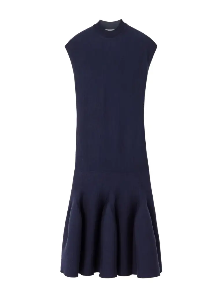 Alaïa Pleated Wool-blend Mini Dress - Women's Clothing