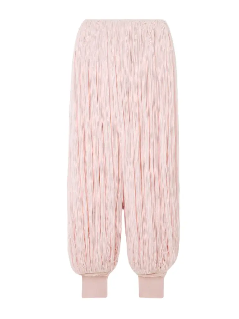 Alaïa Fringed Wool Tapered Pants