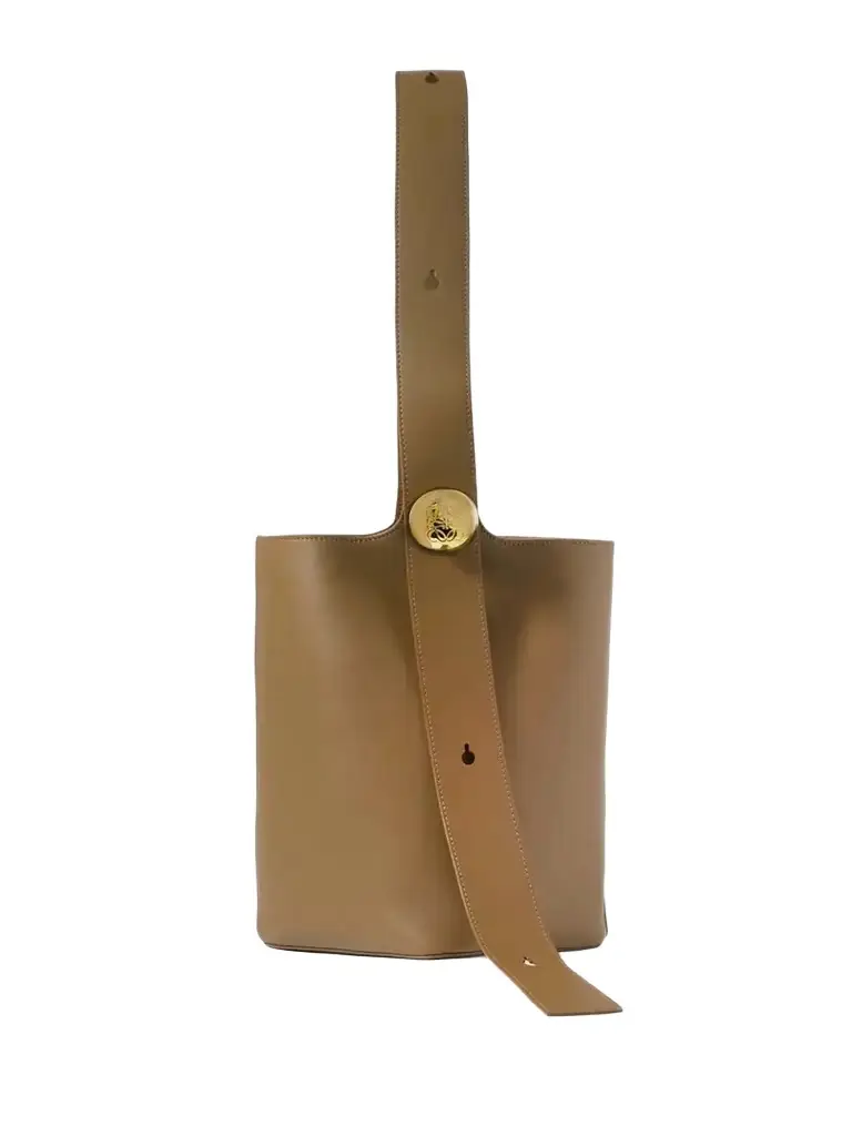 Loewe Pebble Embellished Leather Bucket Bag