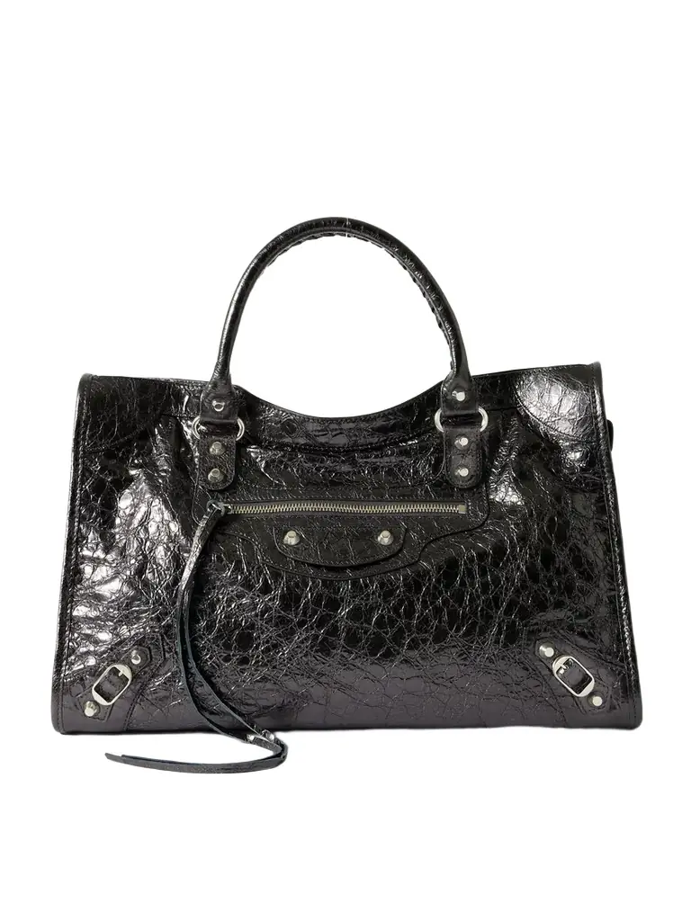 Balenciaga Le City Medium Textured-leather Tote