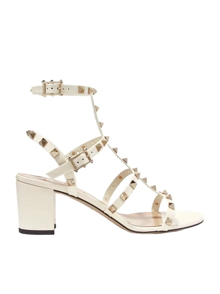 Valentino Garavani The Rockstud 60 Patent-leather Sandals
